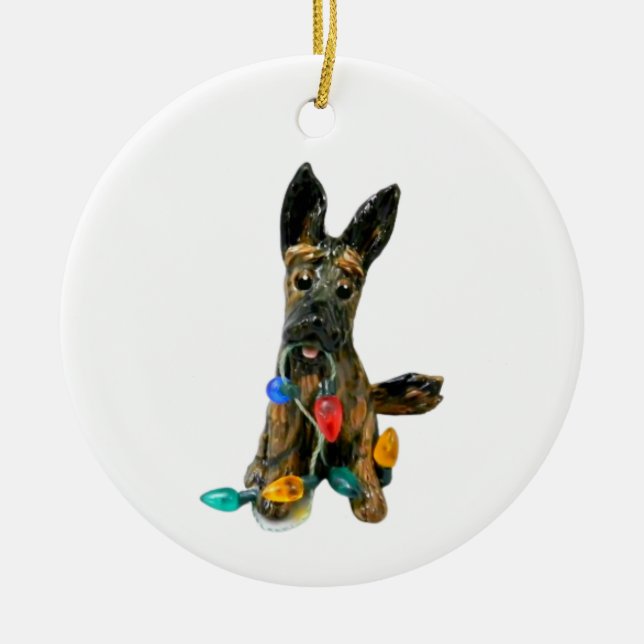 Dutch Shepherd Dog Weihnachtsschmuck (Vorne)