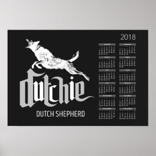 Dutch Shepherd - Holländischer Kalender 2018 Poster