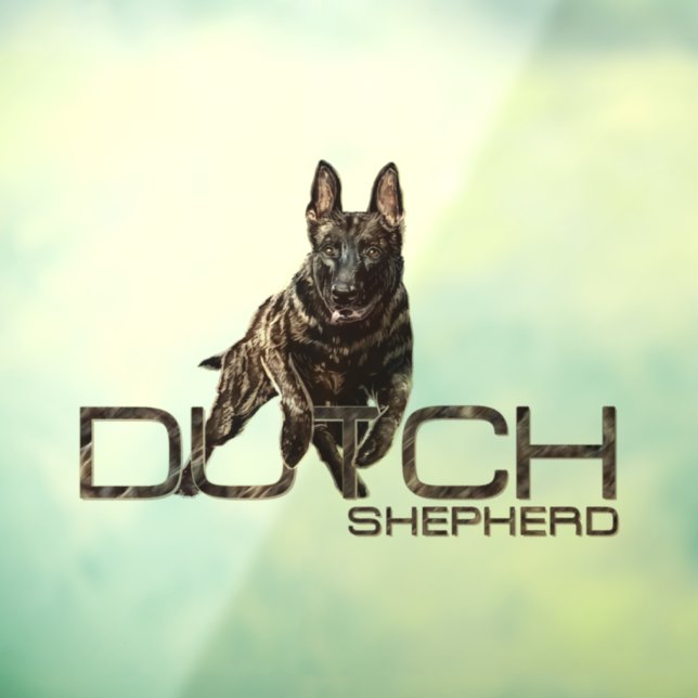 Dutch Shepherd - Hollandse Herdershond Fensteraufkleber (Blatt 3)