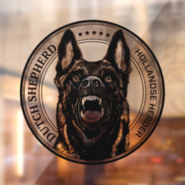 Dutch Shepherd - Hollandse Herdershond Fensteraufkleber