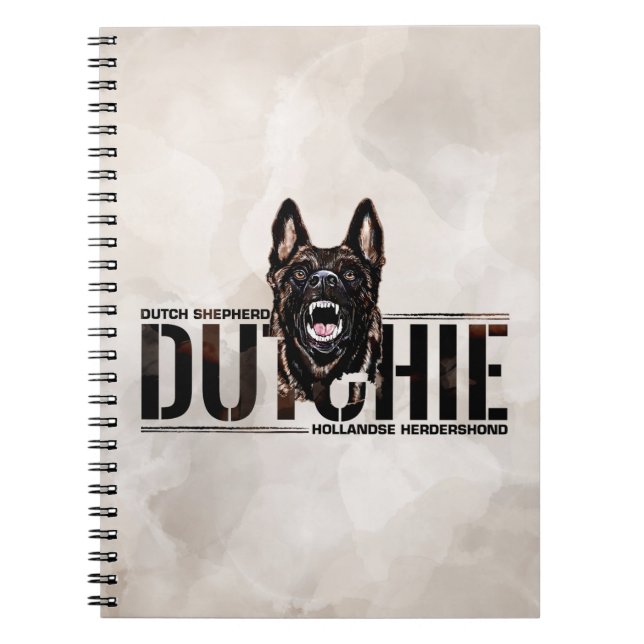 Dutch Shepherd - Hollandse Herdershond Notizblock (Vorderseite)