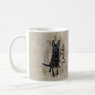 Dutch Shepherd - Niederländische Illustration Kaffeetasse