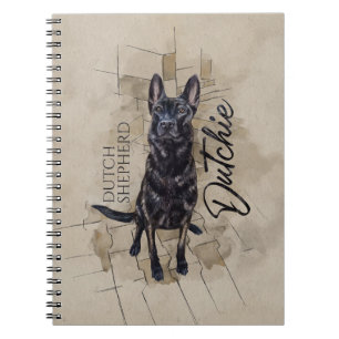 Dutch Shepherd - Niederländische Illustration Notizblock