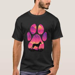 Dutch Shepherd Paw Mama Vater Dog Women Men T-Shirt