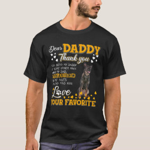 Dutch Shepherd Sehr geehrter Daddy Danke, dass du  T-Shirt