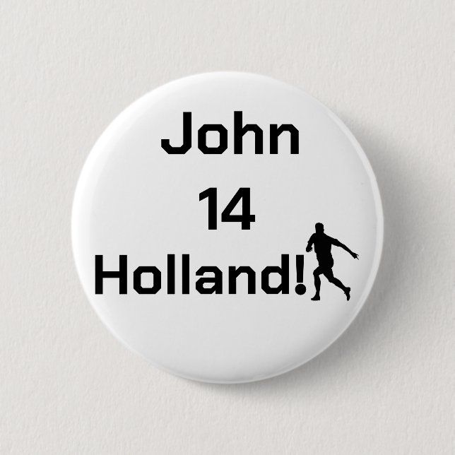 Dutch Soccer, anpassbar Button (Vorderseite)