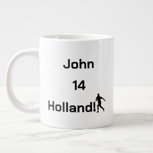 Dutch Soccer, anpassbar Jumbo-Tasse