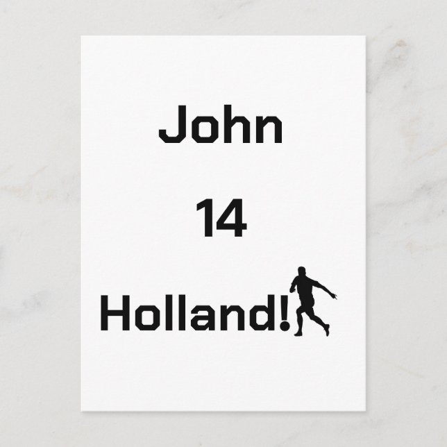 Dutch Soccer, anpassbar Postkarte (Vorderseite)