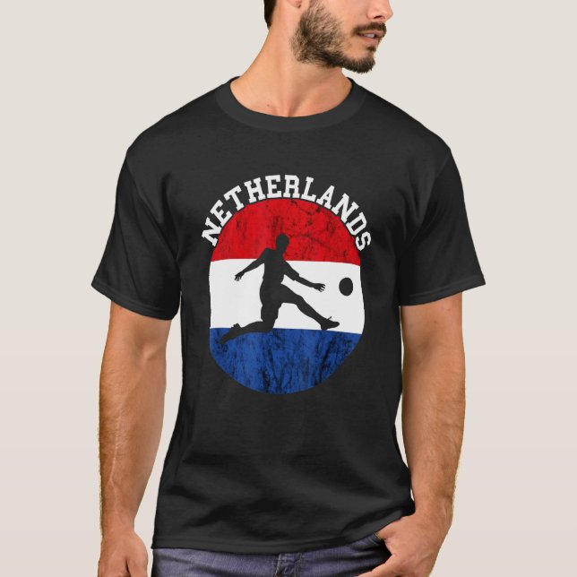 Dutch Soccer Vintag Niederlande T-Shirt (Vorderseite)