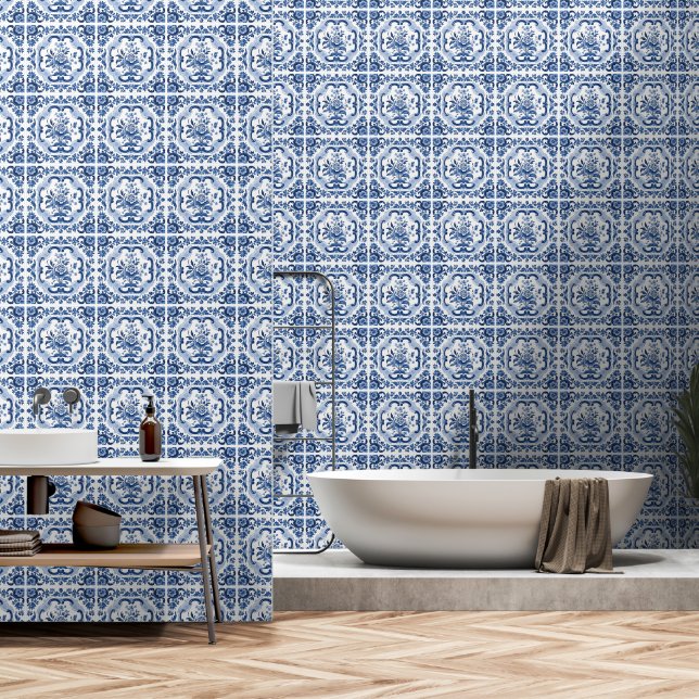 Dutch Tile Pattern Tapete (Badezimmer)