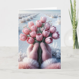Dutch Tulip Birthday Bouquet Karte