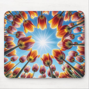 Dutch Tulip Garden in Sunshine Mousepad