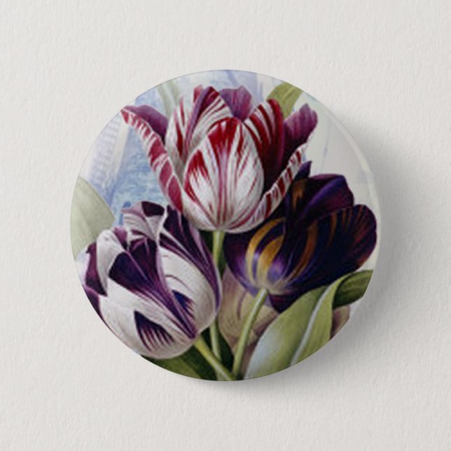 Dutch Tulips Button (Vorderseite)