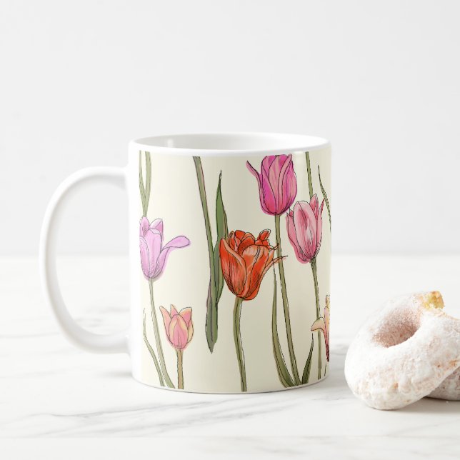 Dutch Tulips Classic Tasse (Mit Donut)