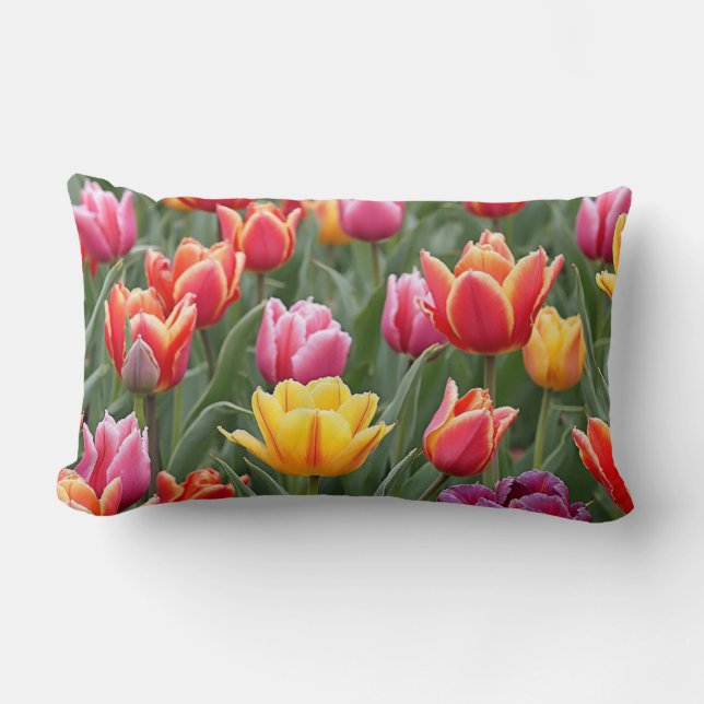 Dutch Tulips Lendenkissen (Vorderseite)
