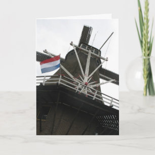 Dutch Windmill Greetings/ Note Card Karte