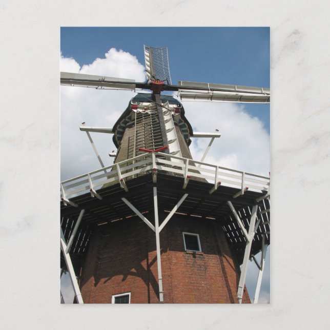 Dutch Windmill Post Card Postkarte (Vorderseite)