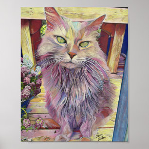 Dutchess Halas Farm Cat Poster