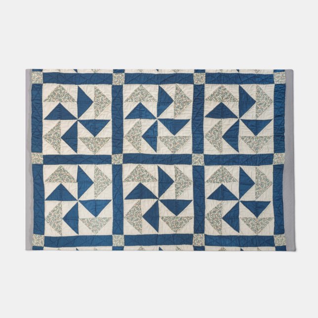 Dutchman-Puzzle-Quilt Fußmatte (Vorderseite)