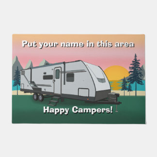 Dutchmen Kodiak 28SBH Trailer Design Happy Camper Fußmatte