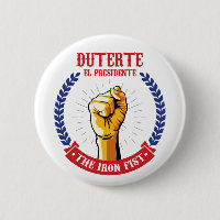 Duterte EL Presidente das Eisen-Faust-Abzeichen