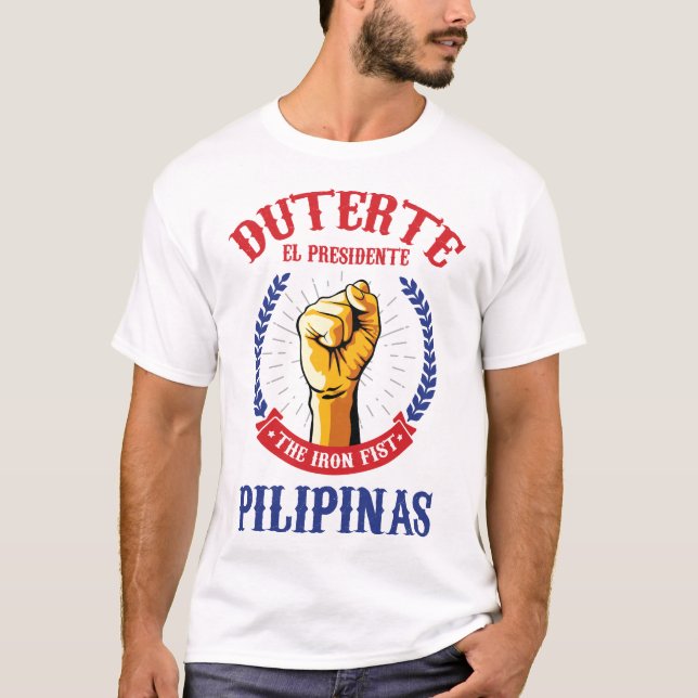 Duterte Philippine Präsident T-Shirt (Vorderseite)