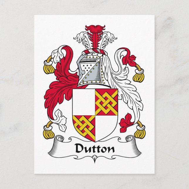 Dutton Familienwappen Postkarte (Vorderseite)