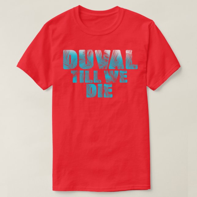 Duval Aquamarin Wir Die Blue Beach Palm Florida Pr T-Shirt (Design vorne)