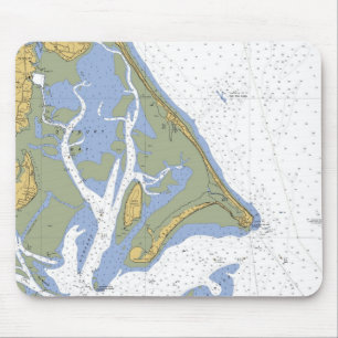Duxbury MA Seehafen-Diagramm Mousepad