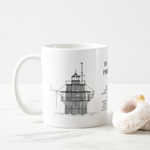 Duxbury Pier Light Lighthouse - Massachusetts - BD Kaffeetasse