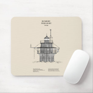 Duxbury Pier Light Lighthouse - Massachusetts - SB Mousepad
