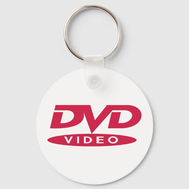 DVD Video Red Logo - Keys Schlüsselanhänger (Vorderseite)