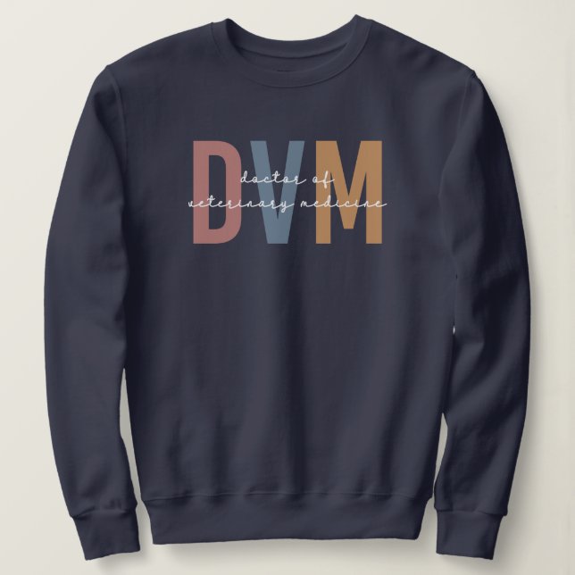 DVM Arzt für Tiermedizin Sweatshirt (Design vorne)