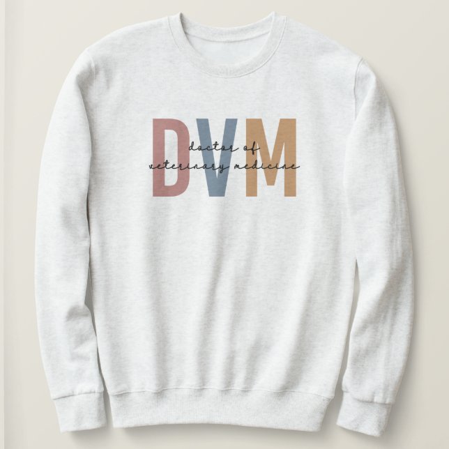 DVM Arzt für Tiermedizin Sweatshirt (Design vorne)