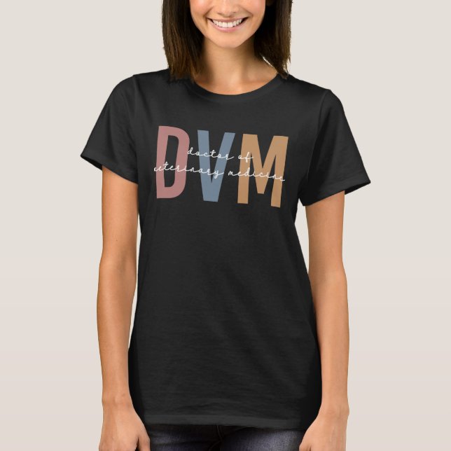 DVM Arzt für Tiermedizin T-Shirt (Vorderseite)