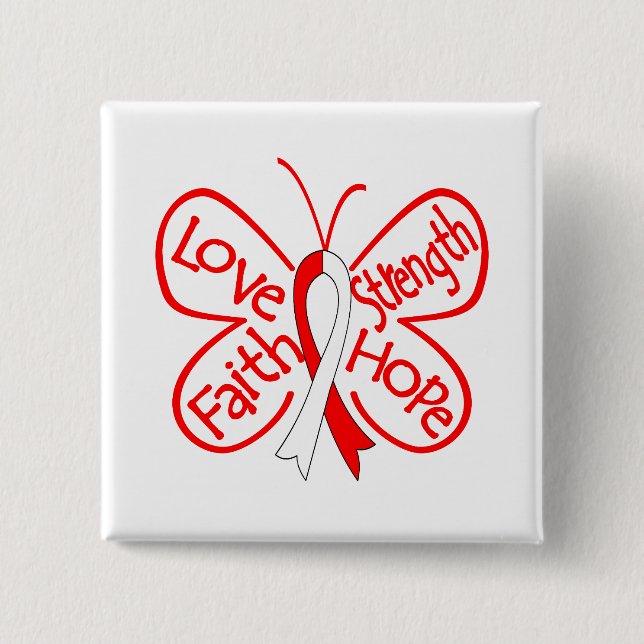 DVT Butterfly Inspirierend Worte Button (Vorderseite)