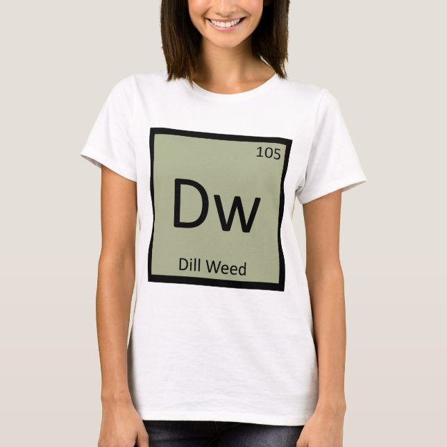 Dw - Stoffchemie - Periodisches Tabellensymbol T-Shirt (Vorderseite)