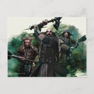 Dwalin, Nori, & Bofur Graphic Postkarte