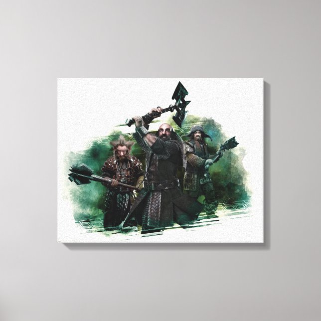Dwalin, Nori und Bofur Graphic Leinwanddruck (Vorderseite)