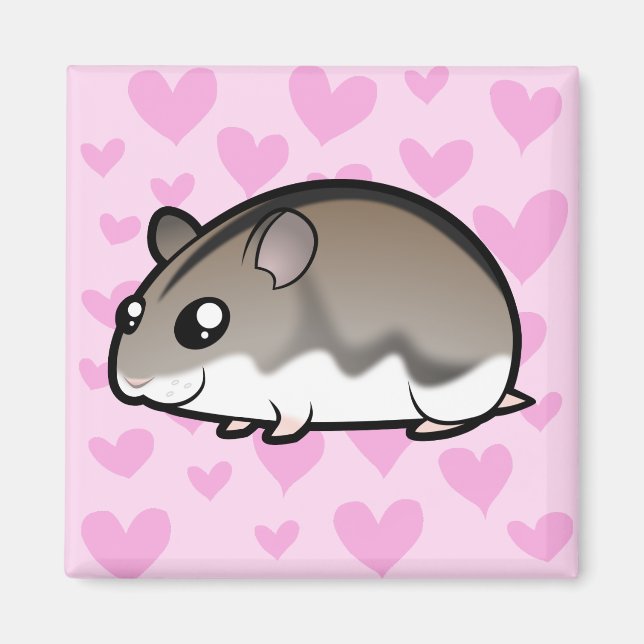 Dwarf Hamster-Liebe Magnet (Vorne)