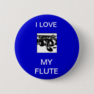 dwarsfluit,  I LOVE, MY FLUTE Button