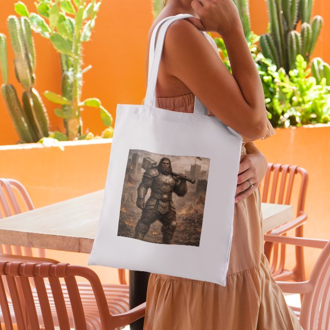 Dwarven Forge Scene Tote Bag – Fantasy Blacksmith  Tragetasche (Von Creator hochgeladen)