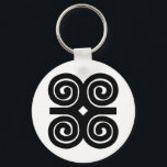 Dwennimmen | Demut Adinkra Symbol Schlüsselanhänger<br><div class="desc">Dwennimmen ist ein Symbol des Akan-Volkes aus Ghana,  Westafrika. Sie leitet sich von der geometrischen Form der Horne eines Widders ab. Es steht für Stärke und Demut.</div>