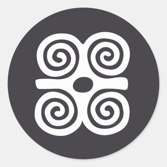 Dwennimmen Runder Aufkleber (Vorderseite)