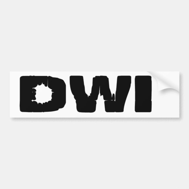 DWI AUTOAUFKLEBER (Vorne)