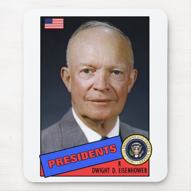 Dwight D. Eisenhower Baseball Card Mousepad (Vorne)