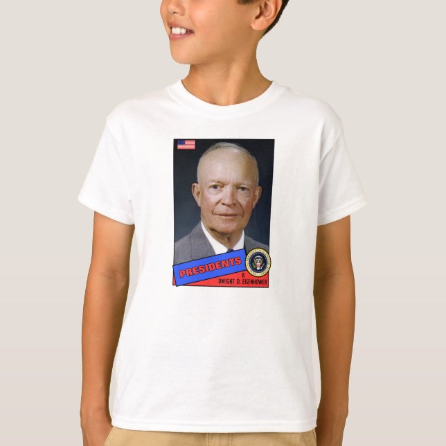 Dwight D. Eisenhower Baseball Card T-Shirt (Vorderseite)