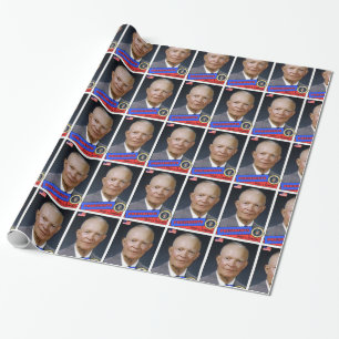 Dwight D. Eisenhower-Baseball-Karte Geschenkpapier