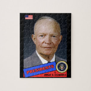Dwight D. Eisenhower Baseballkarte Puzzle
