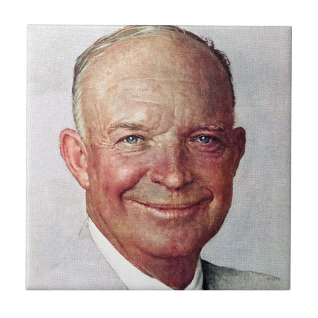 Dwight D. Eisenhower Fliese (Vorderseite)
